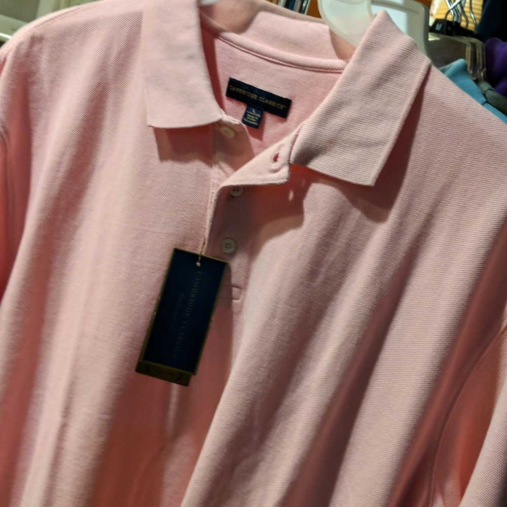 NWT Cambridge Classic Pink Polo